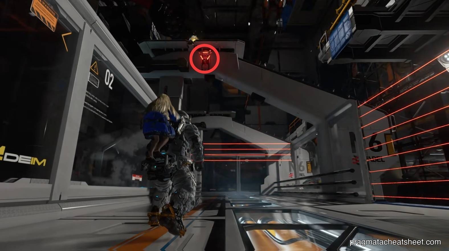 High hack node above the five-lock door