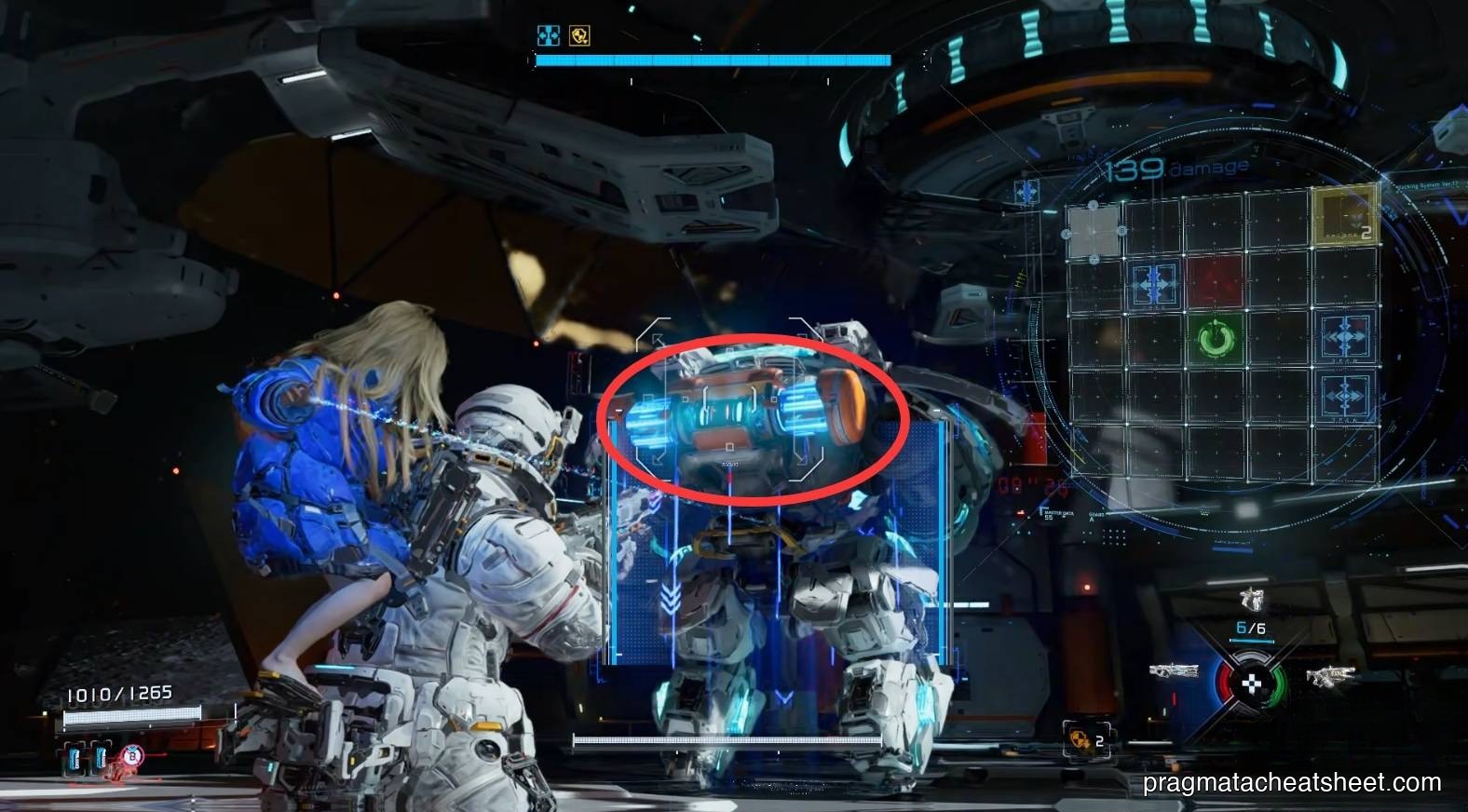 Shockwave Blaster into the back canister at point-blank range